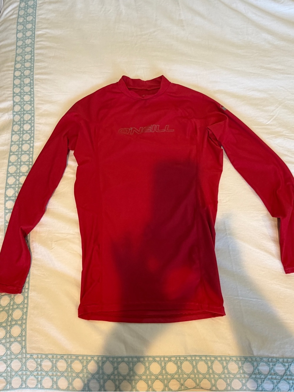 O'Neill Red Men's Long-Sleeve Rash Guard